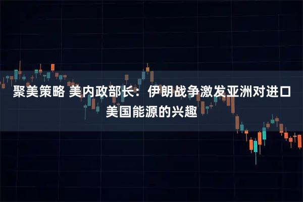 聚美策略 美内政部长：伊朗战争激发亚洲对进口美国能源的兴趣