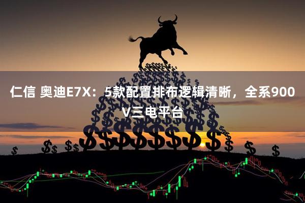 仁信 奥迪E7X：5款配置排布逻辑清晰，全系900V三电平台